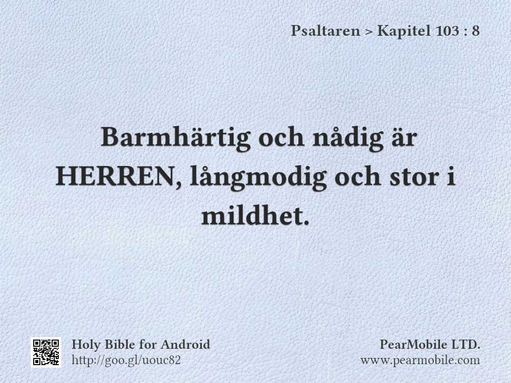Psaltaren, Kapitel 103:8